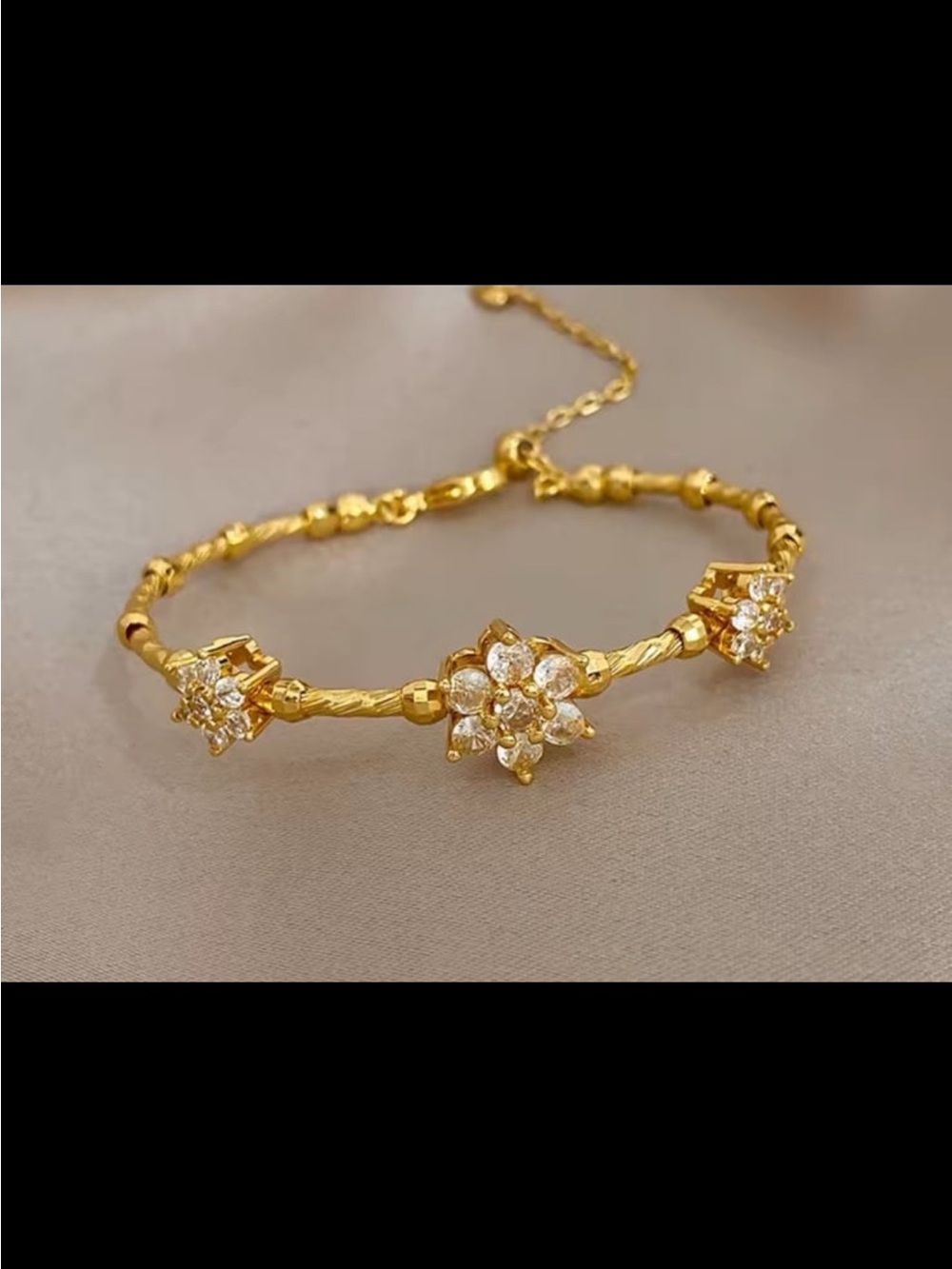 925 Silver metal with gold plated bangle bracelet #491